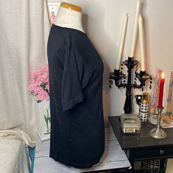 🌷 Patrick Tricot🌷 100% Silk Knit Short Sleeve Top - Picture 6 of 7